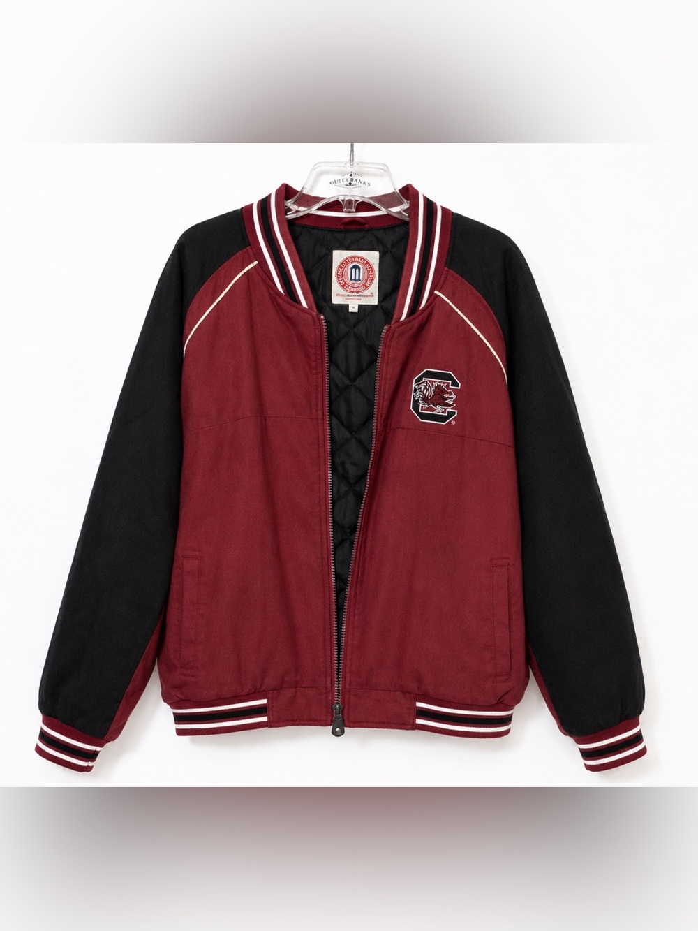 University of South Carolina Garnet & Black Varsity Bomber Jacket XXL